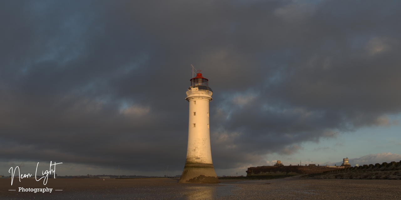New Brighton Lighthouse at Dusk
