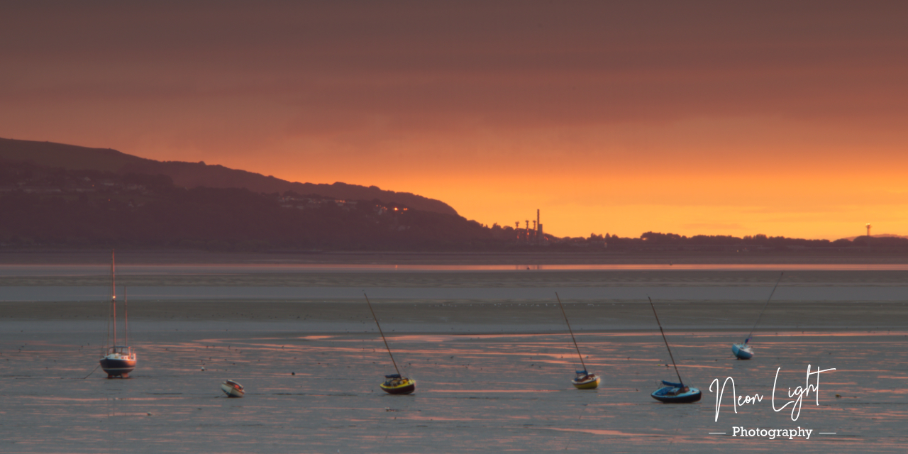 Sunset Yachts on West Kirby Shore