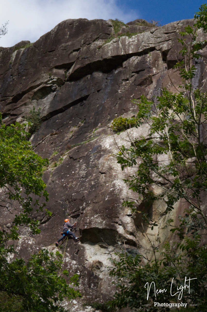 At the Start of a Pitch at Tremadog