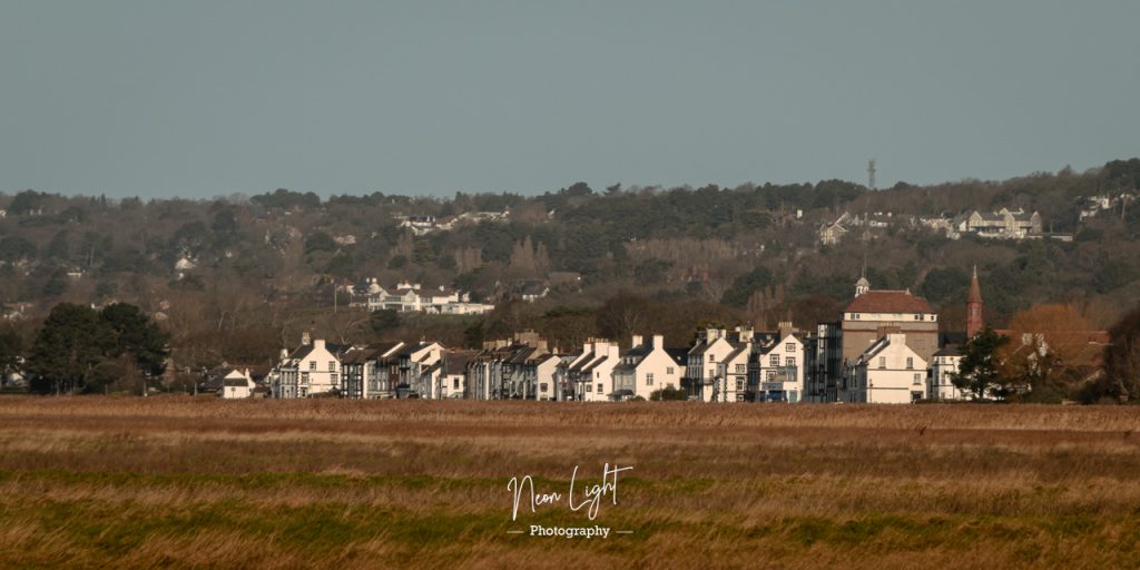 Wirral Coast Trail Neston marshes Neon Light Photography
