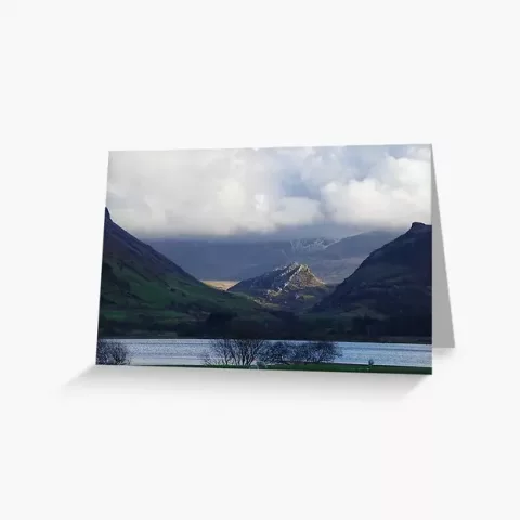 "Clogwynygarreg" Greetings Card